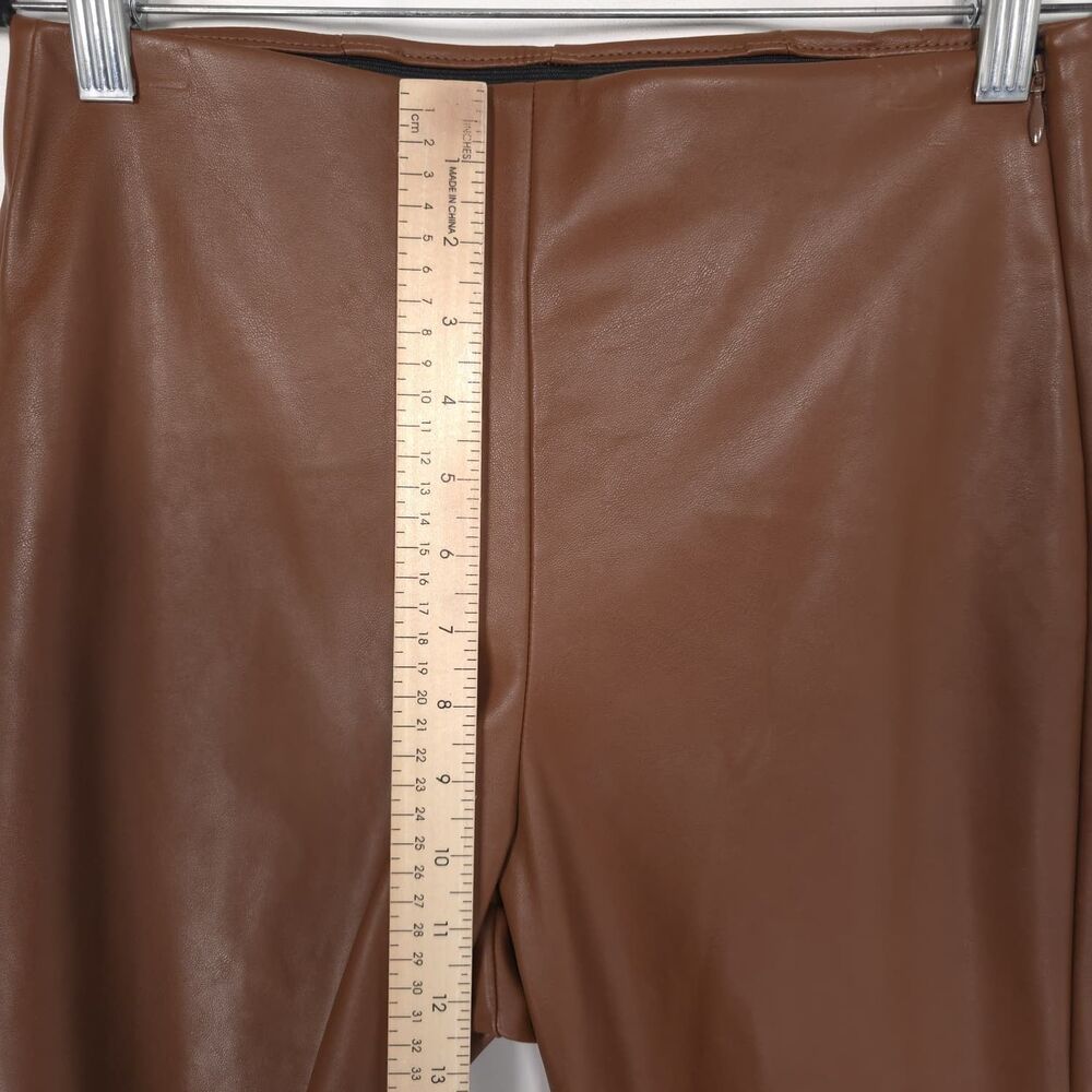 OLD NAVY Womens New Pants 4 Faux Leather Extra High Rise Skinny Brown - Picture 7 of 12